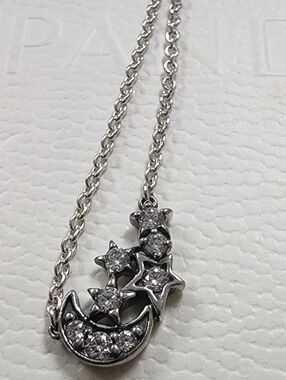 Sparkling Moon & Star Collier Necklace